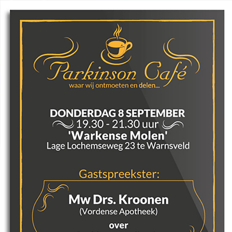 Parkinson Café – Dat wordt aangeplakt!