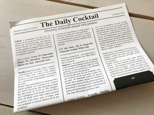 The Daily Cocktail – Hele bijzondere menukaarten